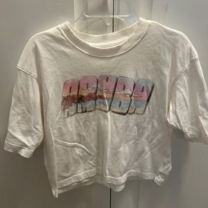 American Eagle NWOT Aruba Cropped Graphic Tee